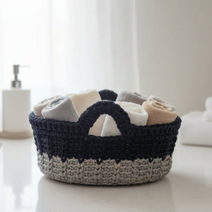 Oval Shaped Crochet Baskets - Stitched Creations