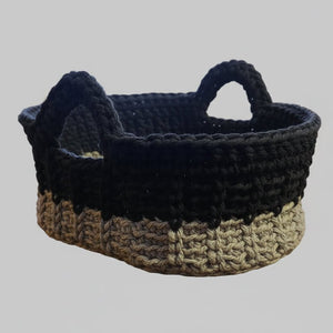 Oval Shaped Crochet Baskets - Stitched Creations
