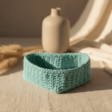 Handmade Heart Shaped Basket - Basket for Home Decor & Gifts - Stitched Creations