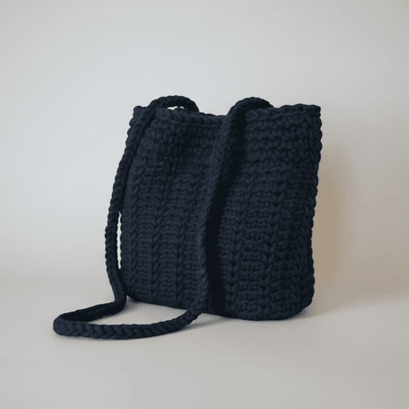 Handmade Macrame Bucket Purse - Durable Vinyl Bottom - Stitched Creations
