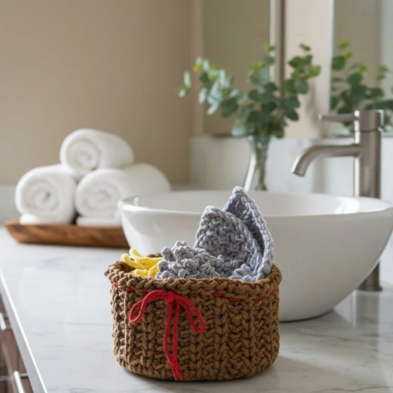 “Eco - Chic Macramé Bath Bundle | Reusable Loofah, Washcloth & Scrubby - Stitched Creations
