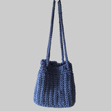 Handmade Macrame Bucket Purse - Durable Vinyl Bottom - Stitched Creations