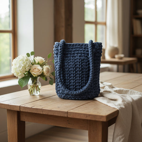 Mothers macrame bucket purse - Stitched Creations