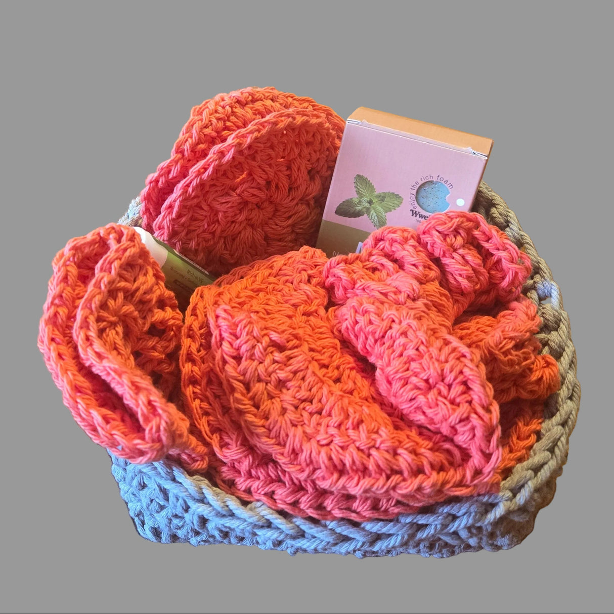 Handmade facial spa basket- Stitched Creations