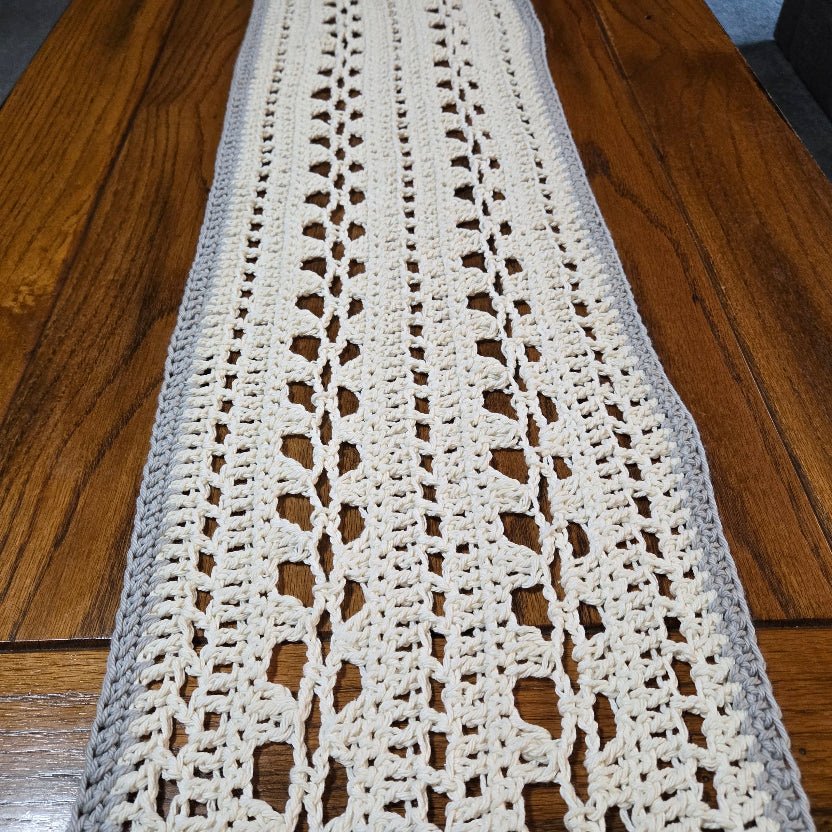 Handmade Lacy Table Runner - Stitched Creations