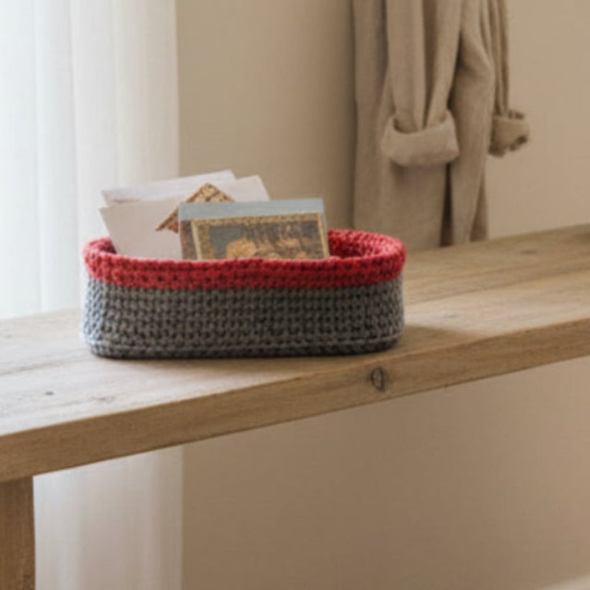 Handmade Macrame Basket 8 x 10-Stitched Creations
