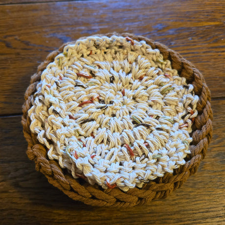 Handmade Cotton Coaster Set- By Stitched Creations