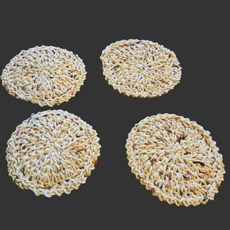 Handmade Cotton Coaster Set- By Stitched Creations
