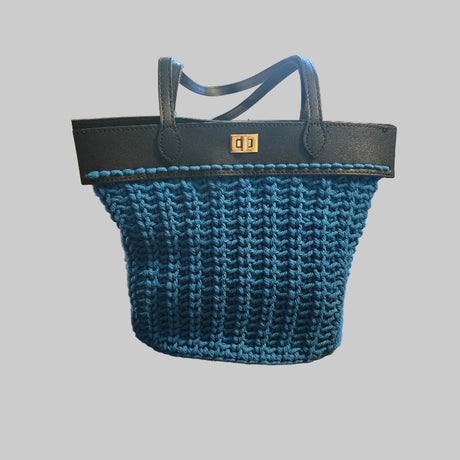 Handmade Macrame purse created by stitched creations