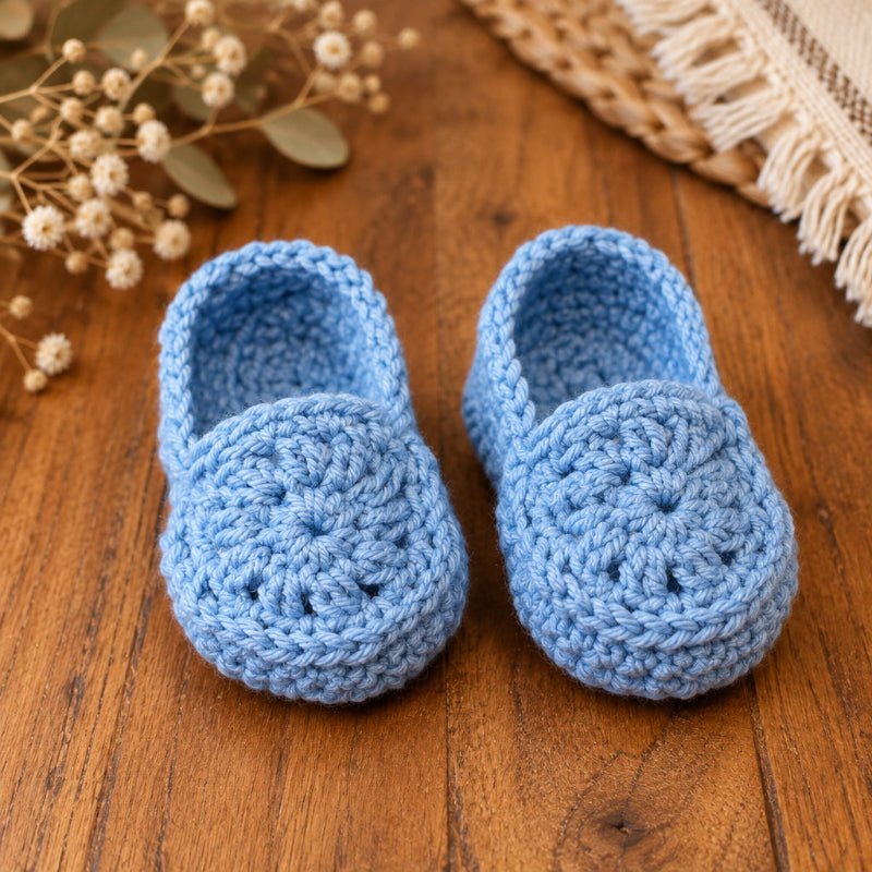 Baby Hat and Loafer Set 6-12 months - Stitched Creations
