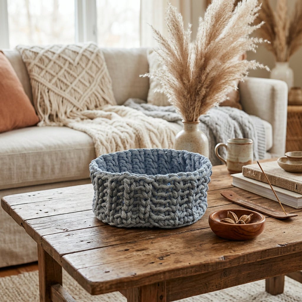 Oval Shaped Basket - Stitched Creations
