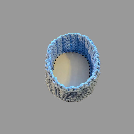 Macrame oval basket -Stitched Creations