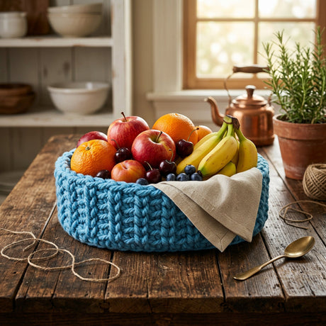 Macrame oval basket -Stitched Creations