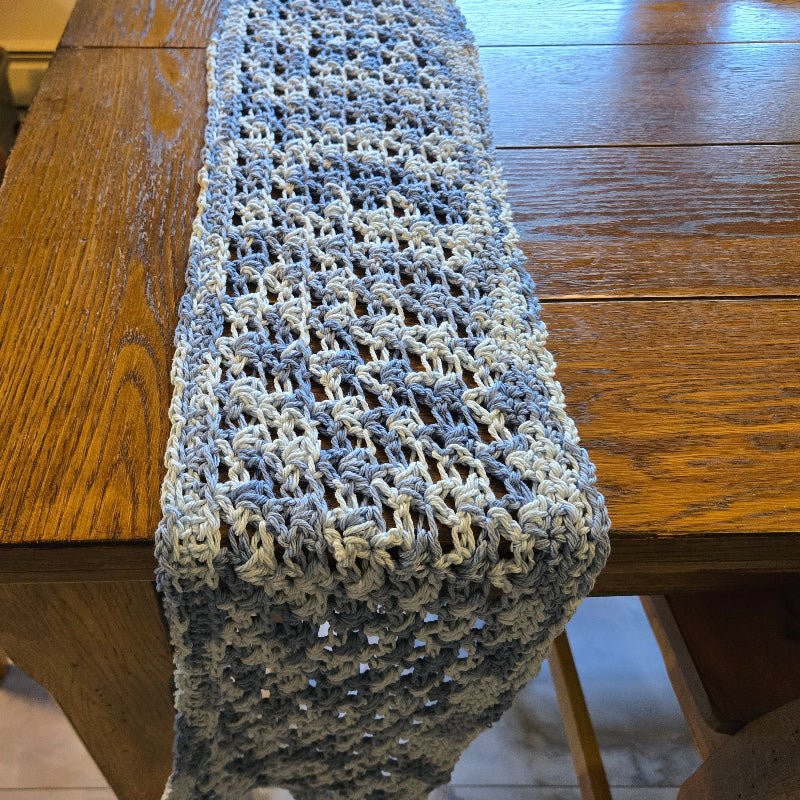 Lacy Table Runner 100% Cotton 61 x 8 - Stitched Creations
