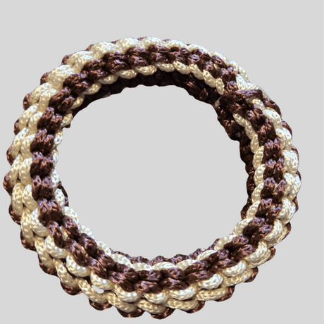 Handmade Bangle Bracelets made from macrame cord Stitched Creations