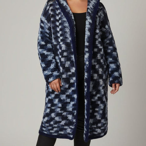 Handmade crocheted long sweater - Stitched Creations