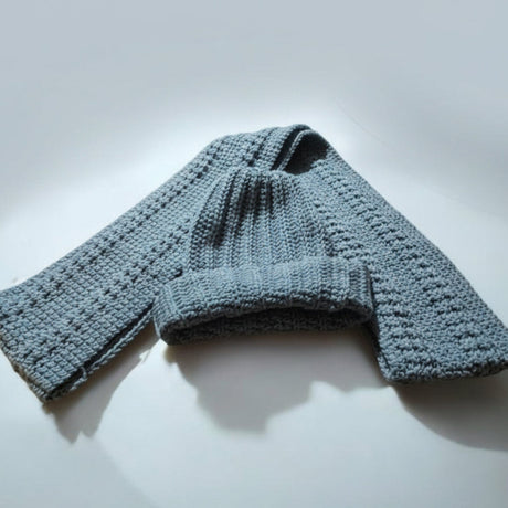 Stylish winter hat and scarf set handmade - Stitched Creations