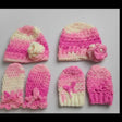 Newborn hat and mitten set - Stitched Creations