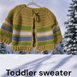 Toddler cardigan ages one to two years old - Stitched Creations