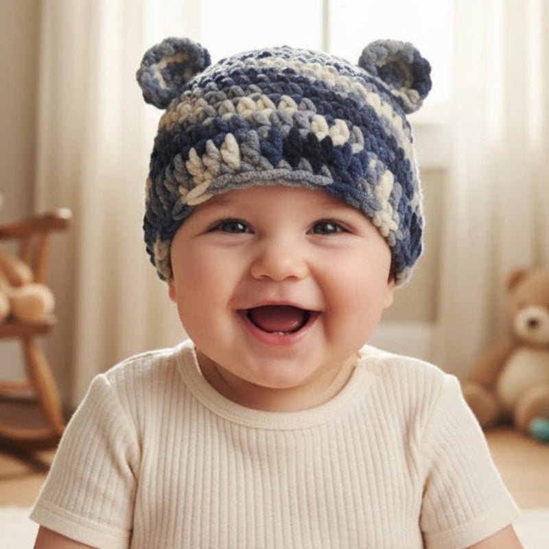 Unique Baby Hat with ears - Stitched Creations