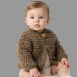 Newborn hooded cardigan - Stitched Creations