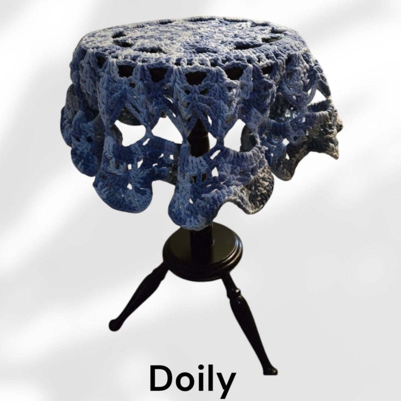 Handmade vintage doily 25 inch Diameter