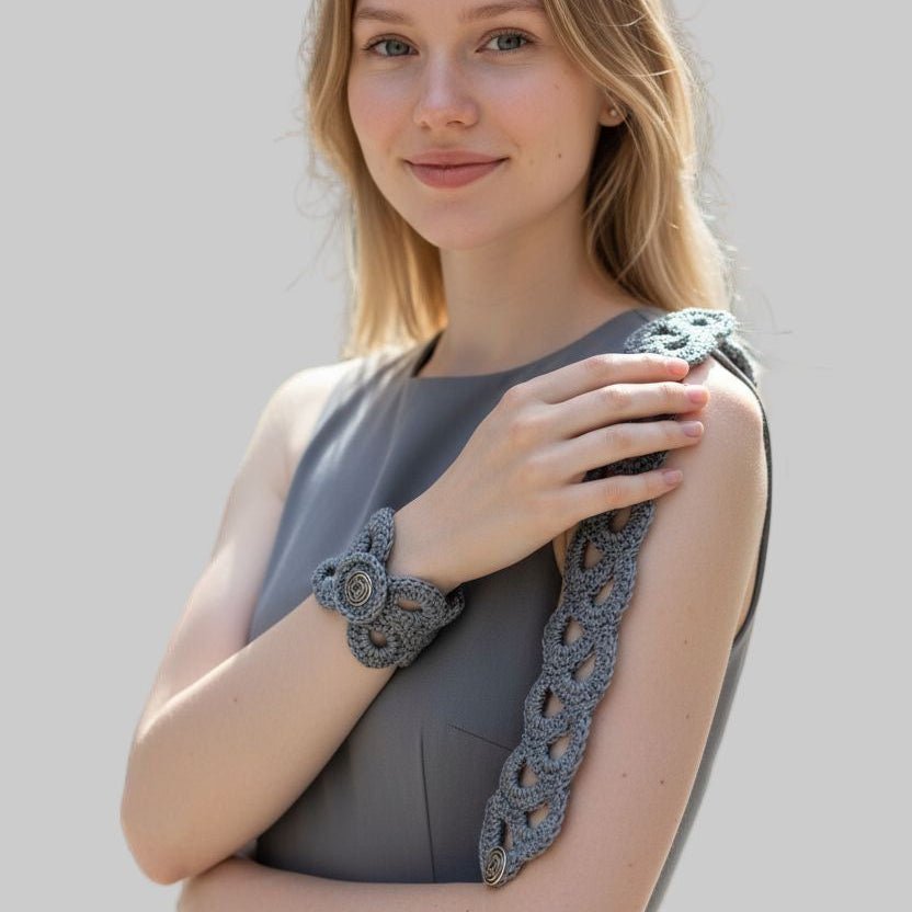 Crocheted vintage bracelets - Stitched Creations