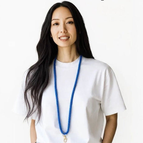 Cotton cord necklace lanyard - Stitched Creations
