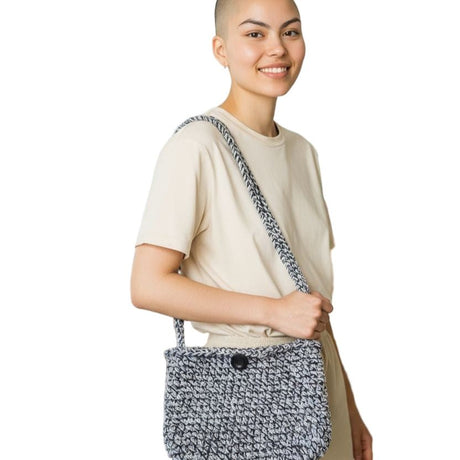 Handmade purse with shoulder strap - Stitched Creations