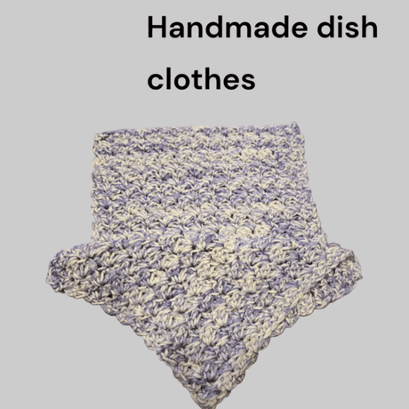 Handmade 100% Cotton Dish Cloth - Stitched Creations