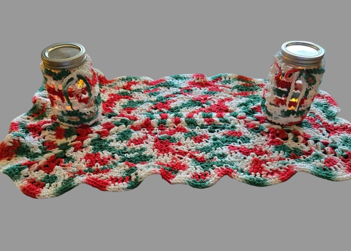 Table runner / dresser cover made from 100% Cotton - Stitched Creations