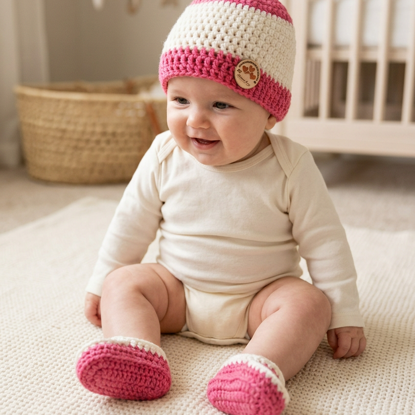 Handmade Baby Gift Set for Girls-Stitched Creations