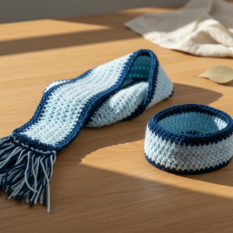 Youth scarf and head band - Stitched Creations