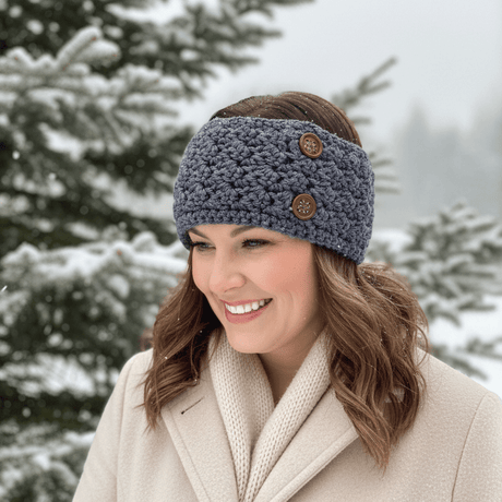 Stylish winter headband - Stitched Creations
