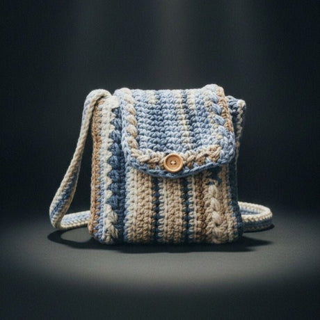 Crossbody bag handcrafted 18-22 strap - Stitched Creations