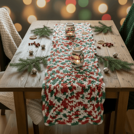 Table runner / dresser cover made from 100% Cotton - Stitched Creations