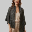 Handmade Gray wrap - Stitched Creations