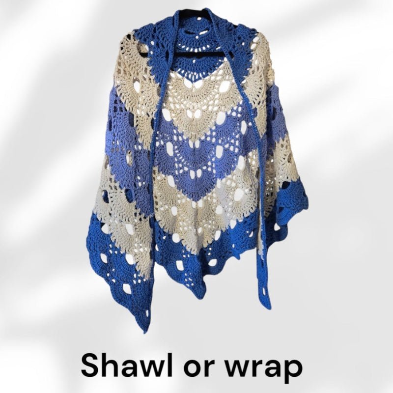 Handmade Cotton Shawl Wrap – Multicolored - Stitched Creations