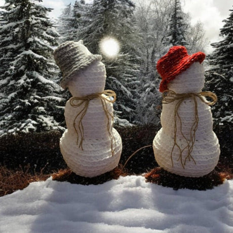 Handmade snowmen - Stitched Creations