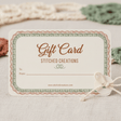 Stitched Creations Gift Card - Handmade Home Decor & Artisan Gifts" - Stitched Creations
