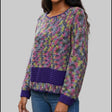 Womans pull over long sleeve sweater - Stitched Creations