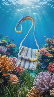 Handmade crossbody bag- stitched creations.