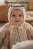 Handmade Baby Cardigan and vintage bonnet-stitched creations