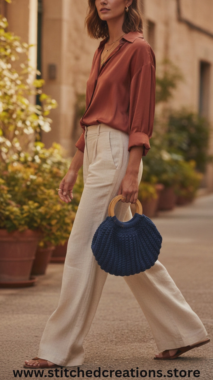 Handmade Clutch Purse -Stitched creations